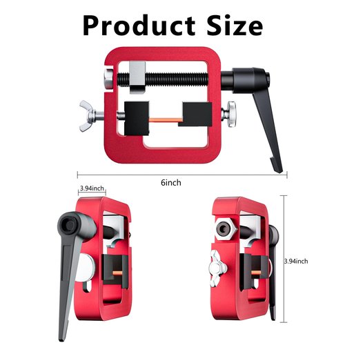 Kingson Pistol Sight Pusher Tool, Universal Pistol Sight Pusher Tool for 1911/Glock/Shield/Sig and More ??Precision Aluminum Rear Sight Tool for Glock 19, 43 (Red)