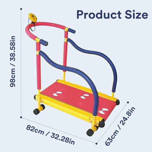 Kids Treadmill Workout Equipment - Indoor Toddler Gym, Toddler Treadmills for Home (Large)