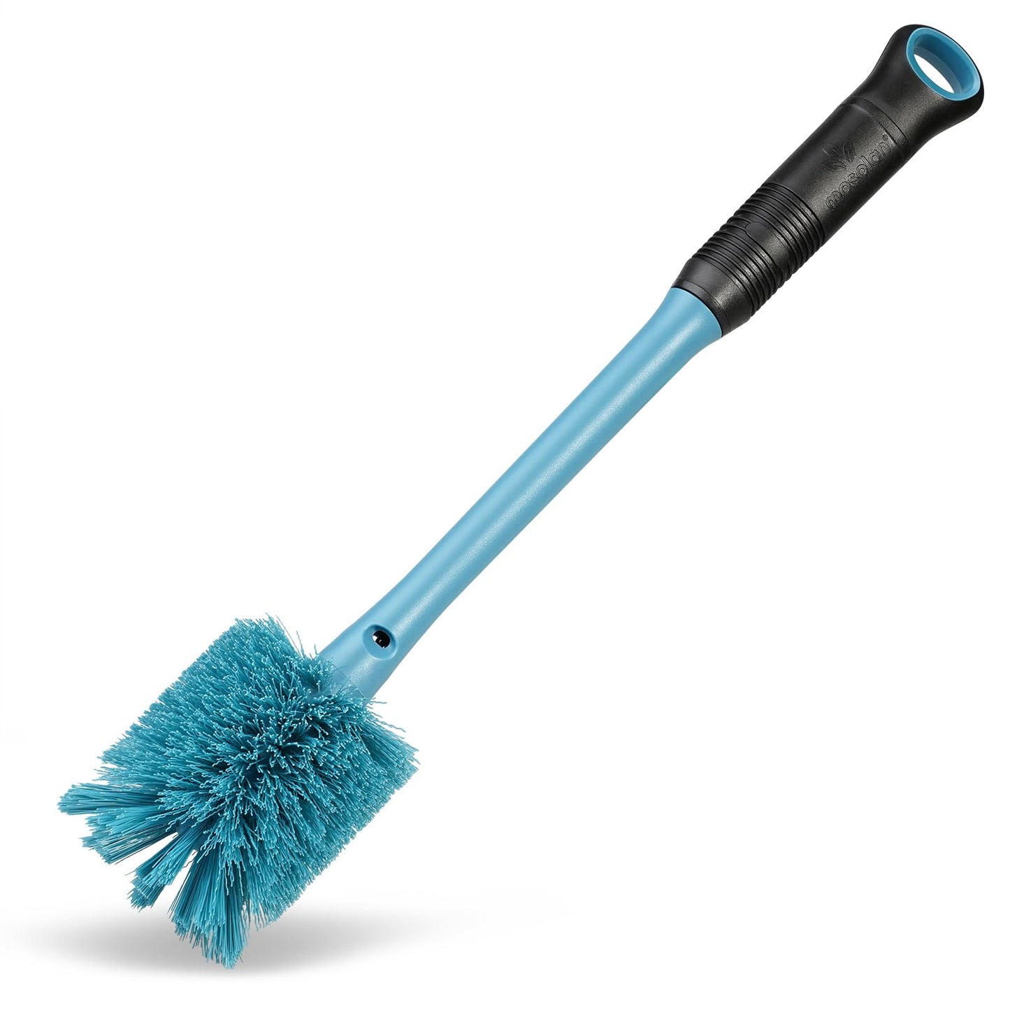 MOSOLAN 2-in-1 Bottle Brush Refills, 3 Pack Replacement Brush Heads, Smokey Blue