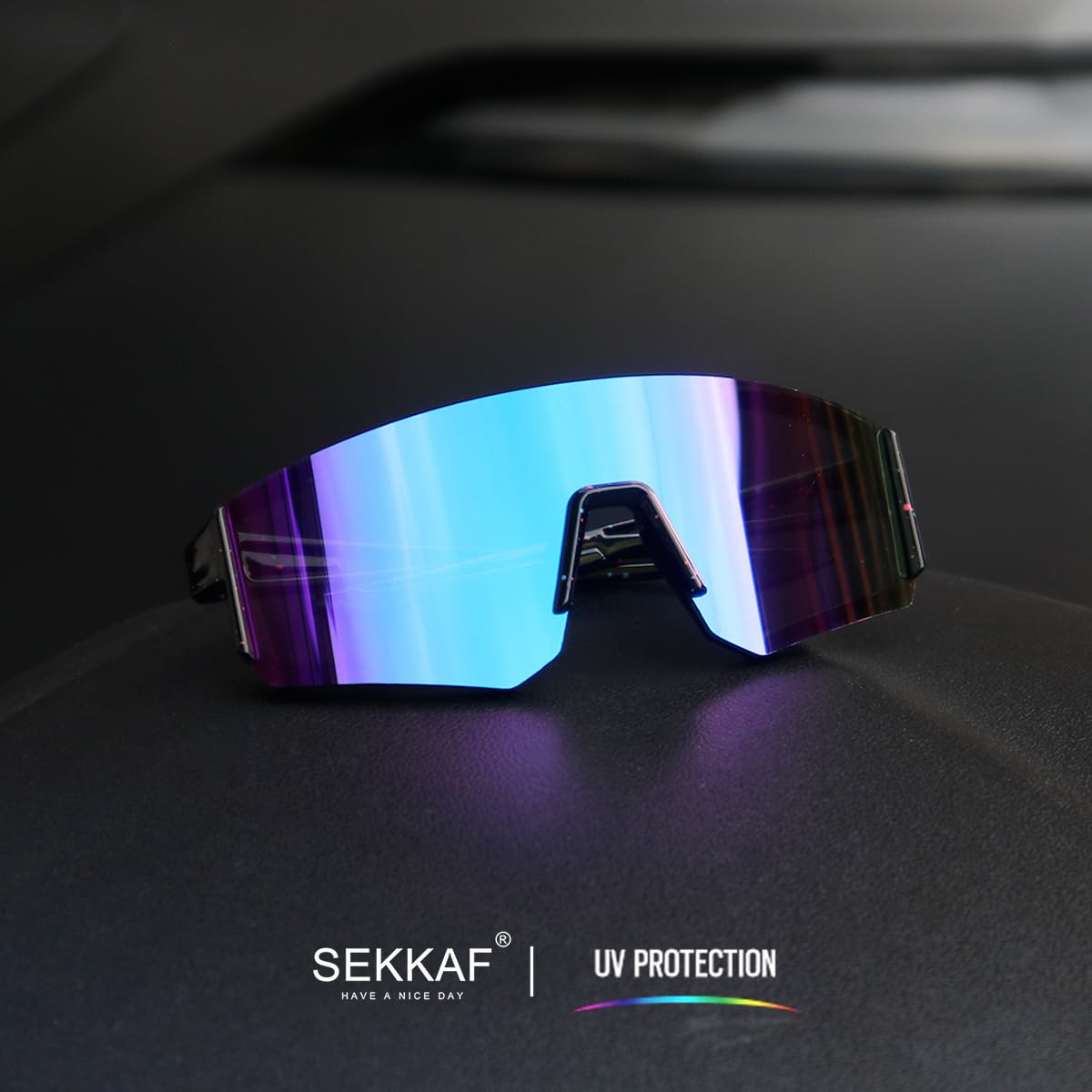 SEKKAF Youth Baseball Sunglasses for Boys Girls Age 6-12 Softball Cycling Sports Sunglasses for Kids Lightweight Frame