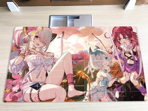 New Mlikemat Playmat Traptrix Girls TCG CCG OCG Trading Card Game Mat with Zones + Free Bag (ZD014-541-A)
