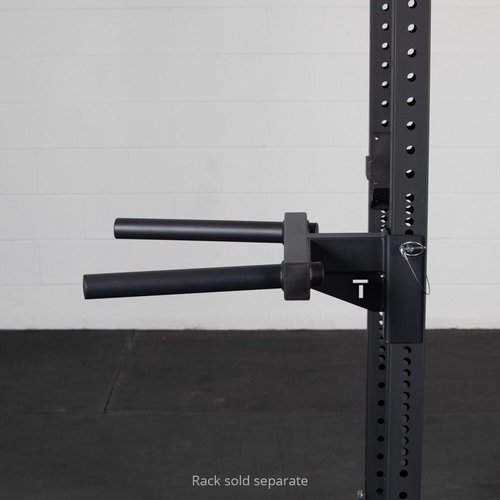 Titan Fitness X-3 Series Y-Dip Bar, Rack Mounted Dip Attachment, 550 LB Capacity, Fits 3" x 3" Tubular Steel