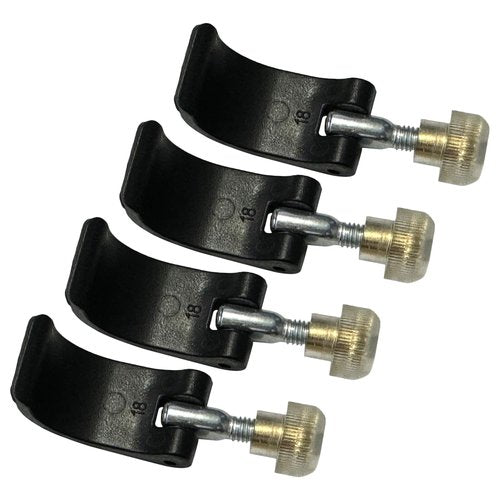 4 Pack Trikking Poles Lock Replacement, Walking Stick Clamp Replacement Parts External QuickFlip Lock Fastener Buckle Clip with Nut Screws
