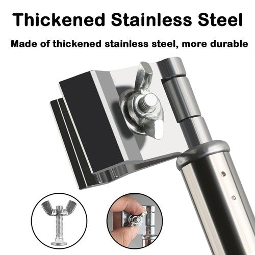 Umbrella Holder for Stroller, Wheelchair Umbrella Mount Holder, Adjustable 3 Section Tube Handle, 360° Adjustable Bike Umbrella Stretch Mount Stand Holder for Handlebars with Diameter of 22-27mm