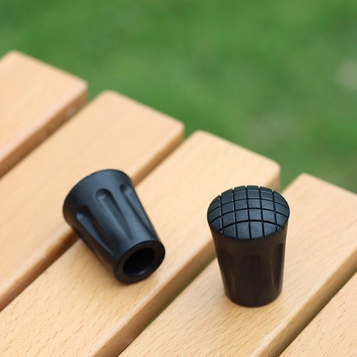 cunueae 10pcs Walking Pad Antiskid Hiking Poles Caps Replacement Reinforced Rubber Tip Suitable for Various Terrains