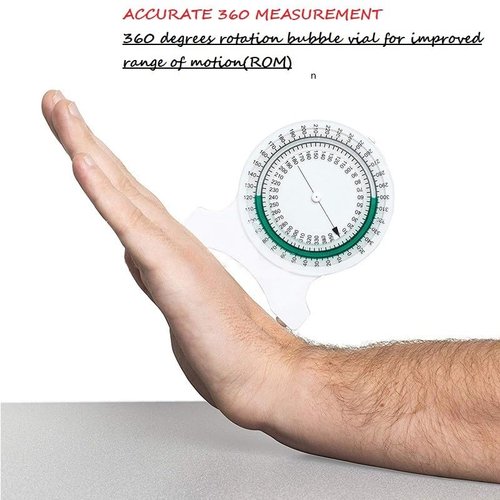 ngokhing Inclinometer for Physical Therapy | No-Leak PT Inclinometer for Range of Motion (ROM) Measurements by SenseAid for Students and Professionals
