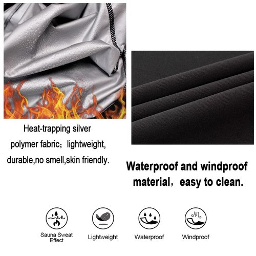 LAZAWG Women Sauna Suit Long Sleeve Lightweight Zipper Workout Women Sweat Suits for Gym Running Fitness Exercise