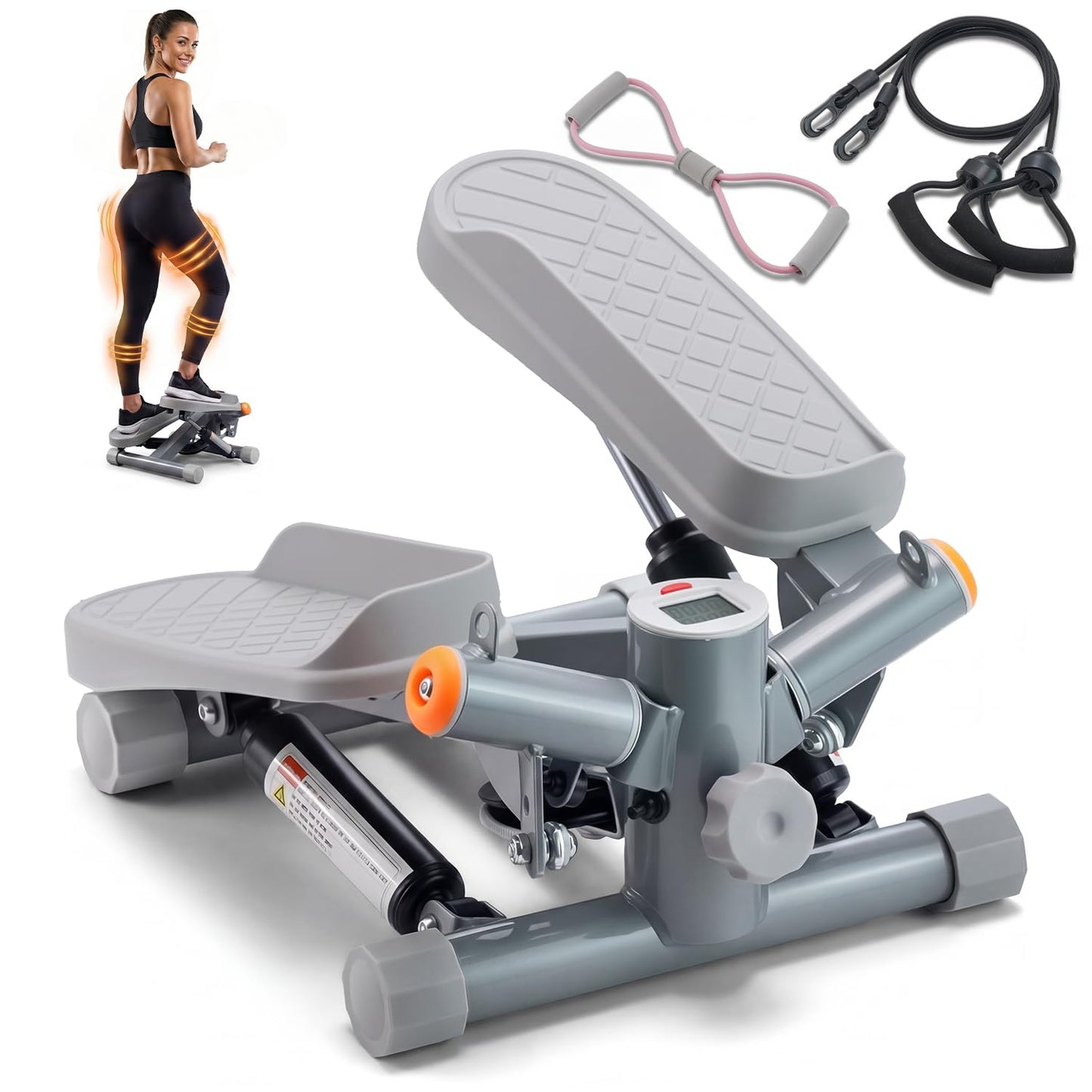 YYJO Twist Mini Stepper with Resistance Bands