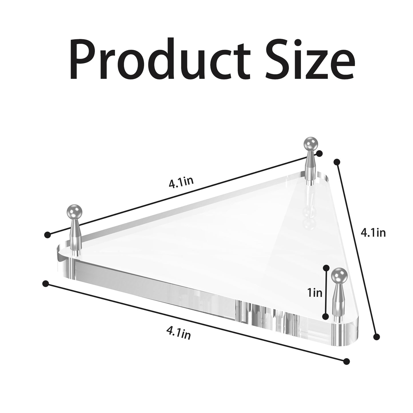 SVENJBB Clear Acrylic Basketball Holder, Display Stand for Football, Soccer, Volleyball, Acrylic Ball Stand with Rubber Feet and Silver Pegs for Displaying Sports Memorabilia, 4 Pack