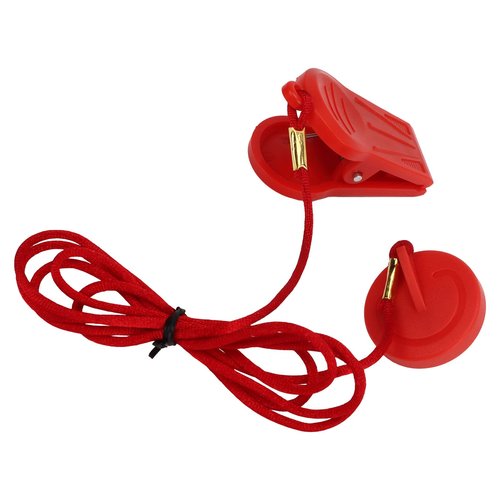 SPYMINNPOO 2PCS Running Machine Key, Emergency Stop Magnet Switch Treadmill Key with Circular Insert Red