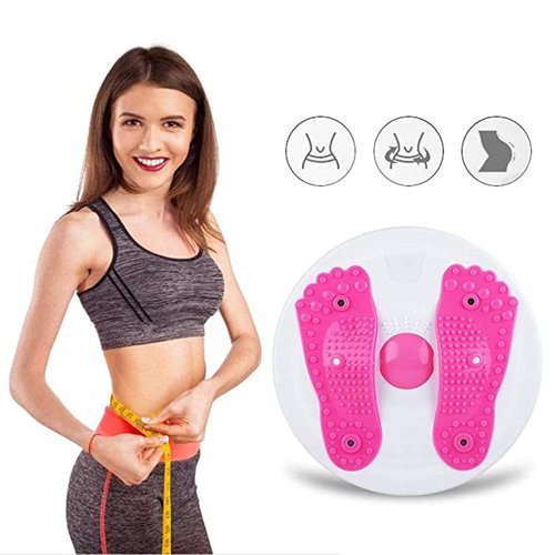Twister Board Waist Twister Twist Disc Waist Training Foot Massage Twist for Fitness Losing Weight Indoor Outdoor Sports Equipment Pink