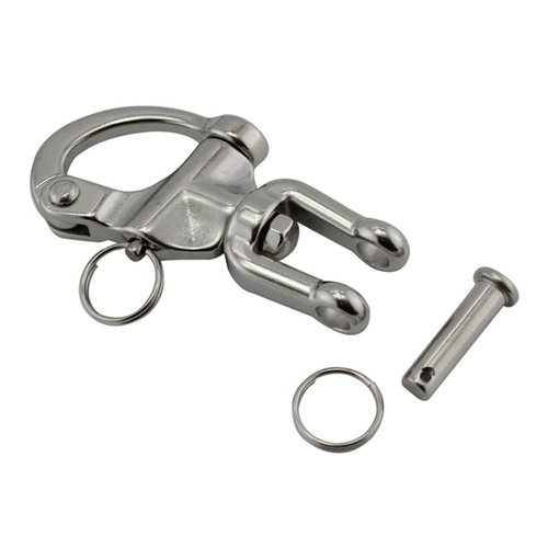 NRC&XRC Pair 2-3/4in(70mm) Jaw Swivel Snap Shackle 316 Stainless Steel for Sailboat Spinnaker Halyard &Diving