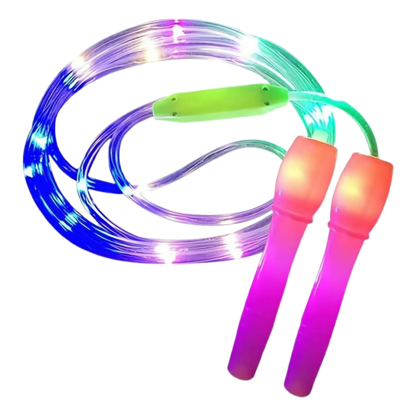 LED Jump Rope - Rechargeable Light Up Skipping Cable, Adjustable Fitness Equipment | Non-slip Fitness Equipment Sport Accessories, Illuminated Exercise Tool, Workout Gear for Women, Girls,