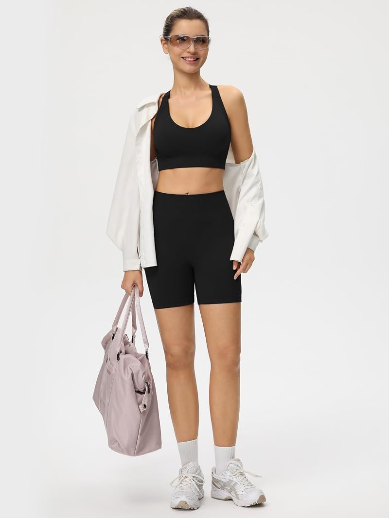Adjustable High Support Sports Bra for Women - BYAWAY (Black, X-Large)