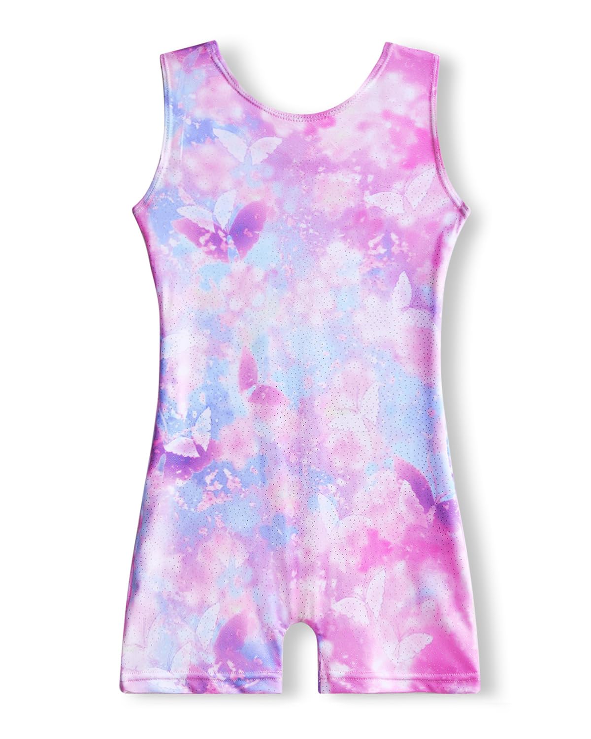 YDMZX Girls Gymnastics Leotard with Built-in Shorts – Sparkly, Durable No-See-Through Fabric, 4-Way Stretch
