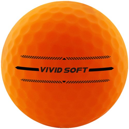 Volvik Vivid Soft Matte Finish Orange Golf Balls (One Dozen)