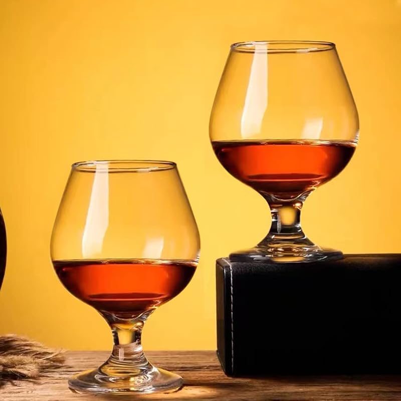 Brandy Snifter Glasses Set of 12 - 11 oz Clear Crystal Stemware