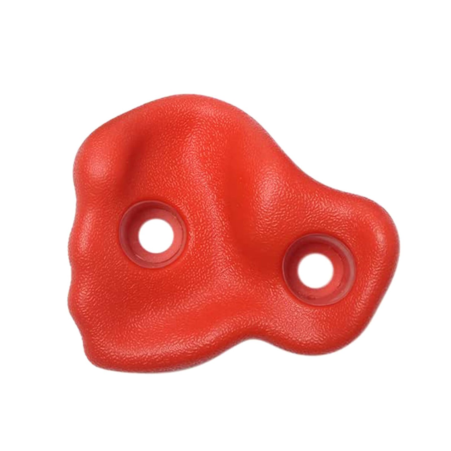 10PCS Rock Climbing Holds PE Ergonomic Comfortable Hand Feeling Climbing Rock Wall Grips for Indoor Outdoor Warrior Obstacle Course Training Playground Mounting Hardware (Red)