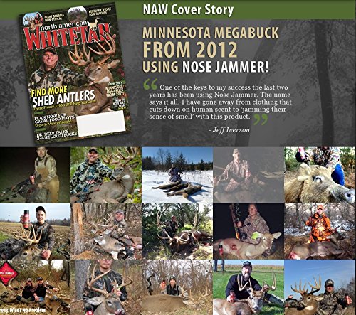 Nose Jammer Product Name Field Spray - Natural Hunting Scent Eliminator Spray - Deer Scent Blocker, Use on Clothes, Boots and Gear to Eliminate Odors, 8 oz.