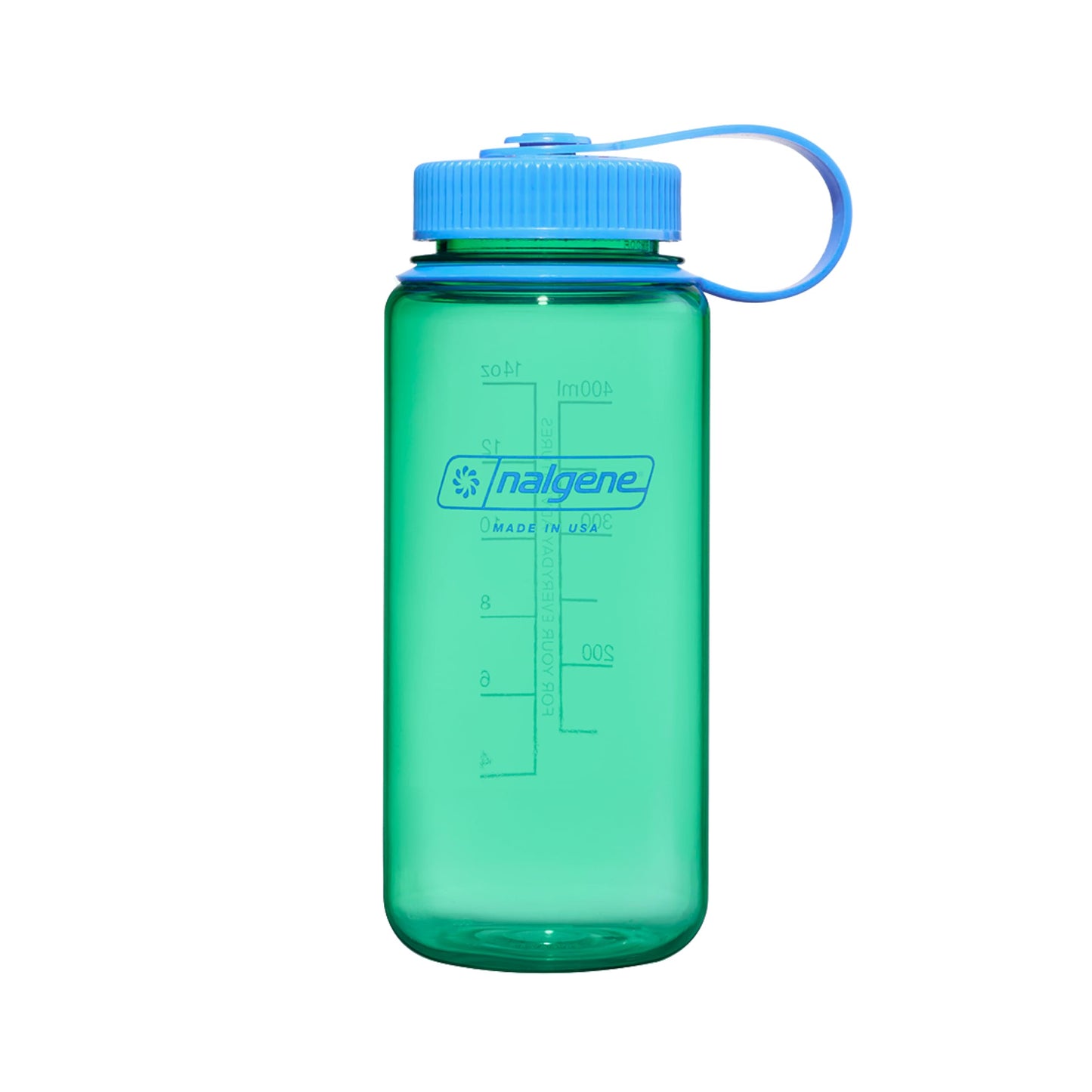 Nalgene 16 oz Wide Mouth Water Bottle | Slim Cup Holder Size, BPA-Free, Durable & Leak Proof, Lightweight Travel Bottle, Pastel Green
