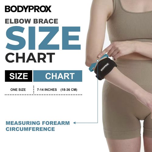 Bodyprox Elbow Brace 2 Pack for Tennis & Golfer's Elbow Pain Relief