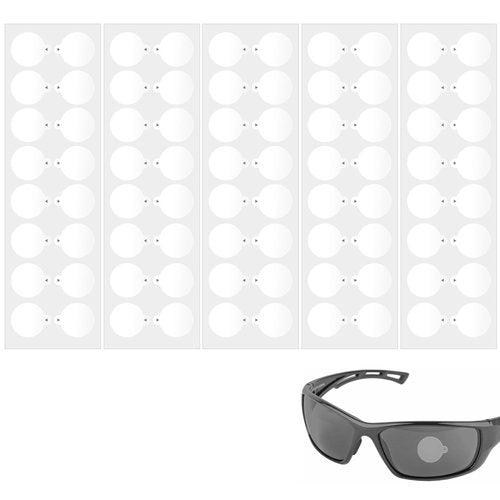 LUAATT 80 Pieces 20mm Semi-Transparent Dot Patch for Shooting Glasses,Essential Accessories to Overcome Cross-Eye Dominance and Improve Accuracy