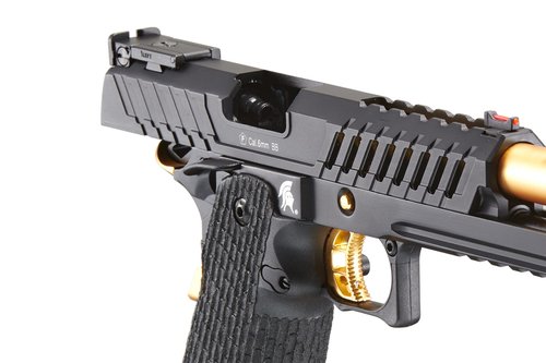 Lancer Tactical Knightshade Hi-Capa Gas Blowback Full Metal Airsoft Pistol-330 FPS