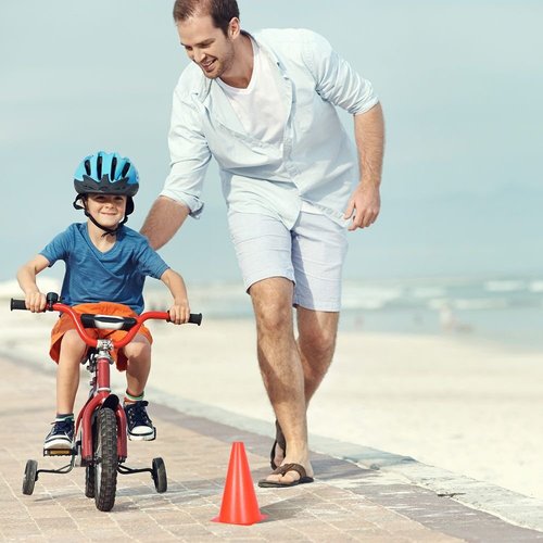 Alyoen 9 inch Orange Traffic Cones, Plastic Sports Cones, Soccer Training Cones for Outdoor Activity & Festive Events (Sets of 10/15/ 20)