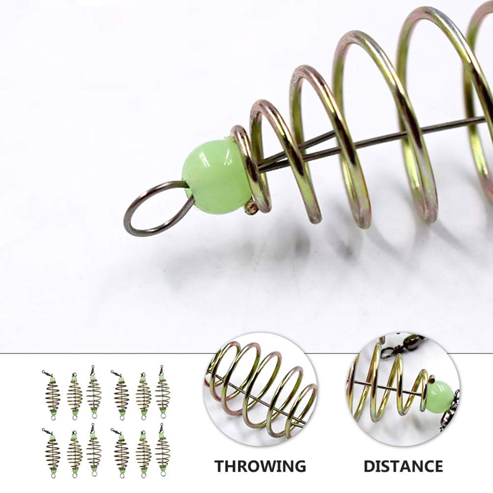 24Pcs Fishing Bait Trap Cage Feeder Basket Holder Coarse Lure Feeder Carp Lure Fish Accessories