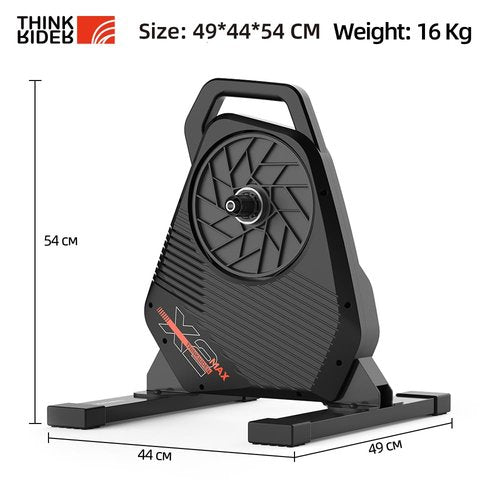 ThinkRider X2Max Smart Bike Trainer Cycle Trainer Bicycle Trainer, Quiet Portable Design for Indoor Driving, Simulates 18% Slope, ANT + & BLE