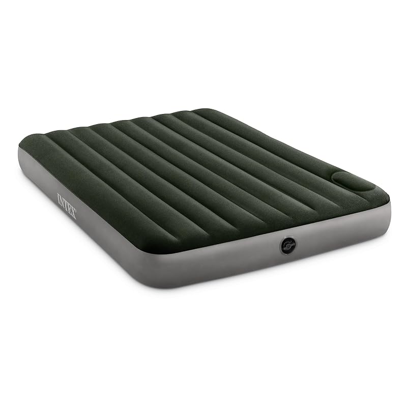 Intex Dura-Beam Downy 10" Queen Air Mattress with Built-In Foot Pump - Variation 1+Queen