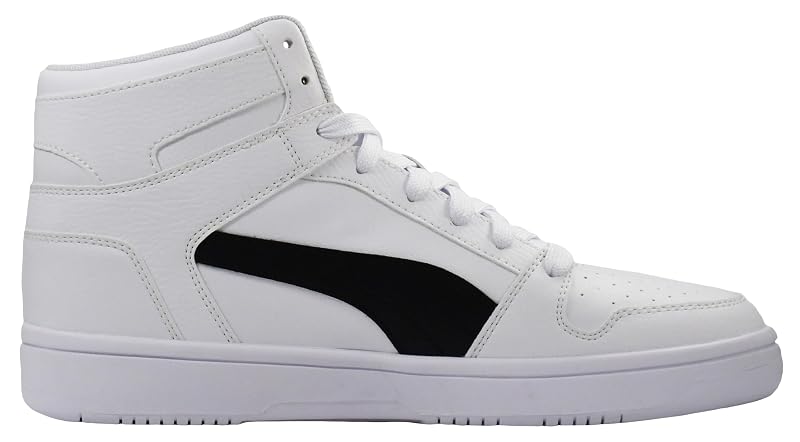 Puma Rebound LayUp High Sneakers - White/Black Size 9