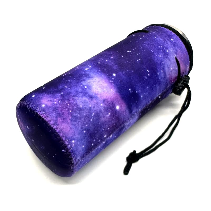 Wanty 20 oz Neoprene Insulated Bottle Carrier Sleeve with Adjustable Strap - Purple Sky