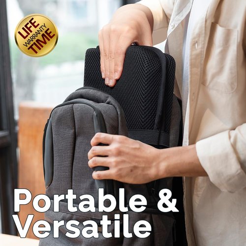 ComfiLife Ergo-Gel Airplane Seat Cushion ??Travel Seat Cushion ??Foldable, Portable Comfort