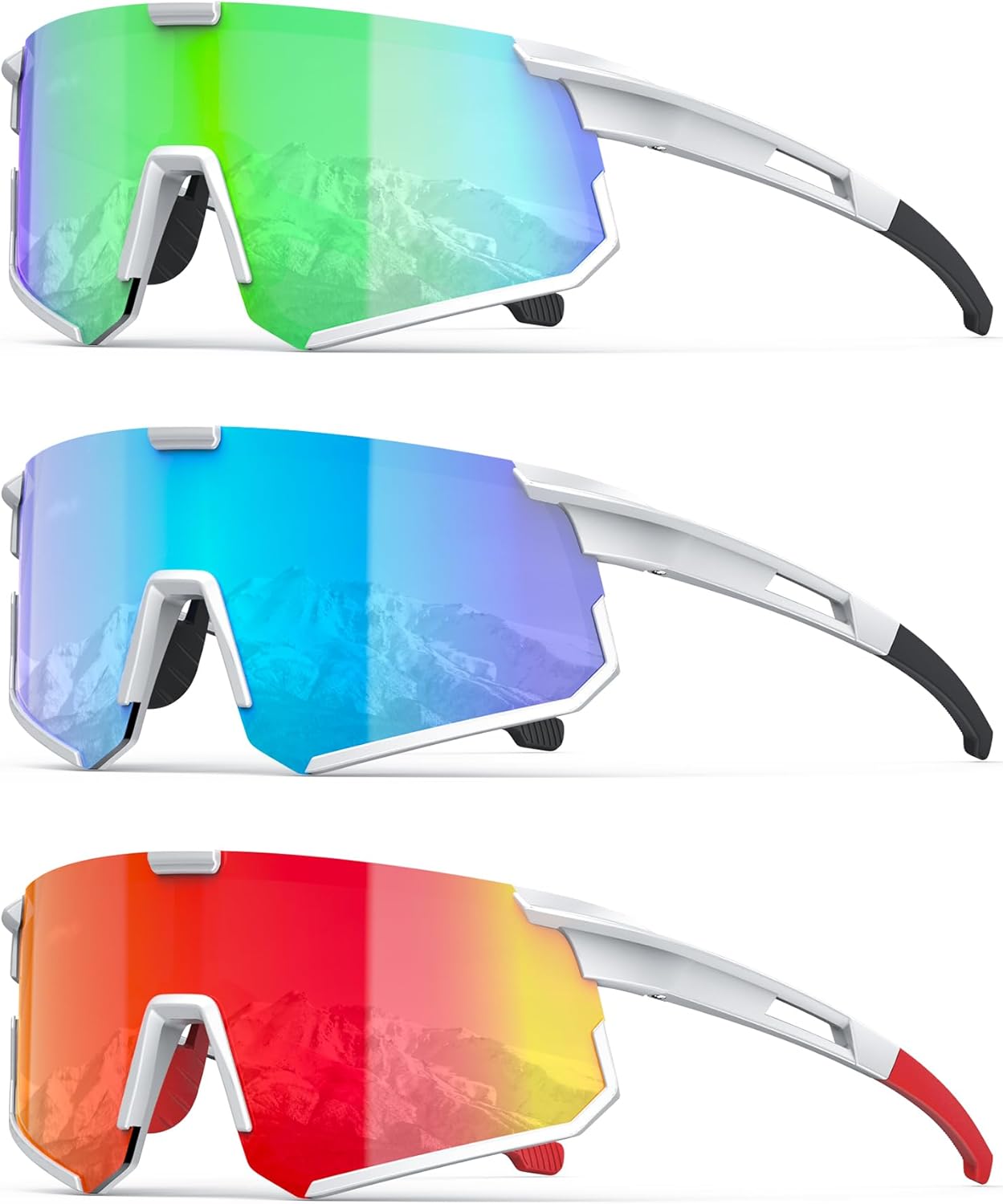 KALIYADI Polarized-Sunglasses Men Running-Sunglasses: Mens Polarized Sports Sunglasses Womens Cycling Driving Fishing