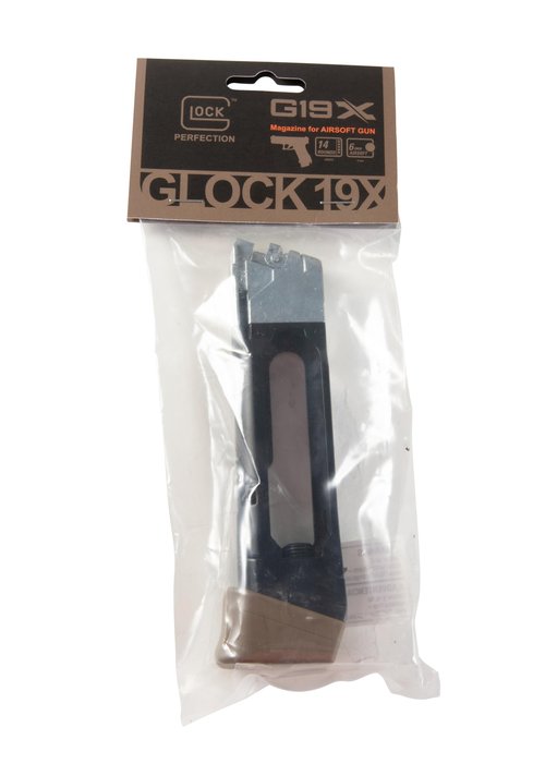 Umarex Glock 19X Half Blowback 6mm BB Pistol Airsoft Gun Magazine, 14-Round Capacity