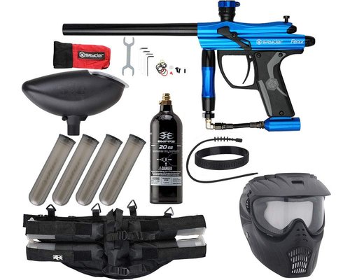 Action Village Kingman Spyder Fenix Epic Paintball Gun Package Kit (Gloss Blue)