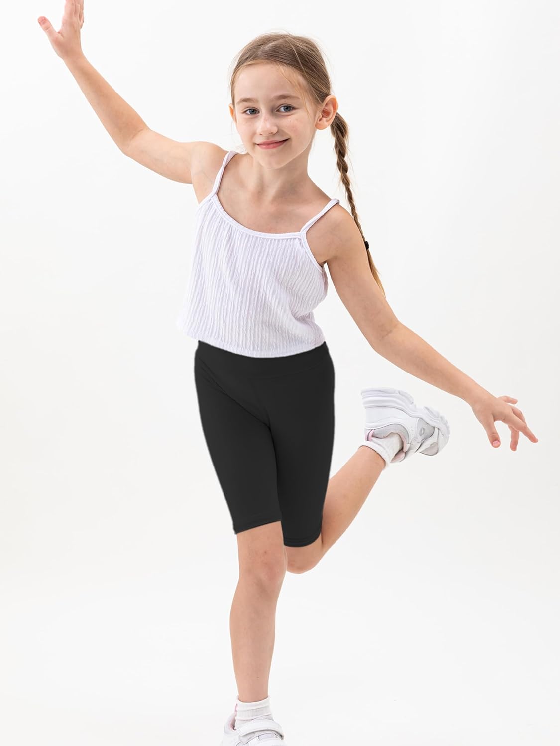 10 Pack Girls Bike Shorts 2.36” High Waisted Black Yoga Shorts for Toddler Girls Running Dance Jumping Sports Cheer
