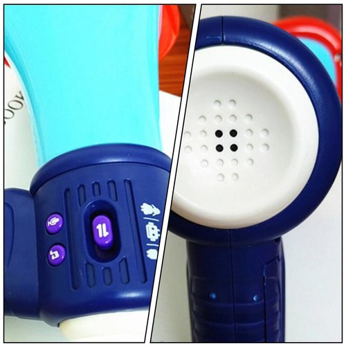 Totority Battery- Operated Megaphone Portable Megaphone Bullhorn Mega Phone Loud Speaker Prize for Kids and Adults Blue