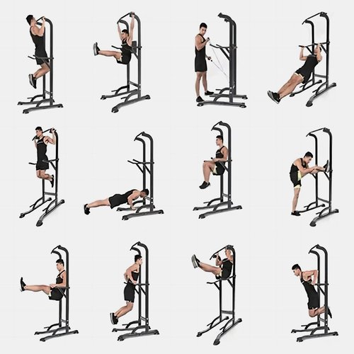 Tappio Power Tower Pull Up Bar for Home Gym, Multi Functional Pull Up Bar Stand Dip Bar Station, Adjustable Height Workout Dip Station Strength Training Fitness Equipment