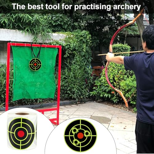 3 Inch Splatter Shooting Targets - 200 Self-Adhesive Reactive Stickers for Range & Archery Training - Variation of THIS listing