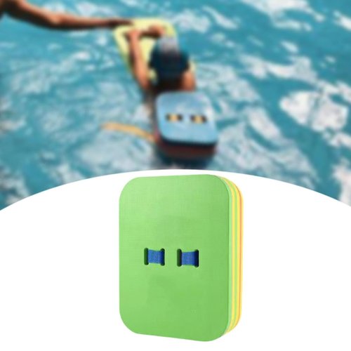 Aymzbd Back Float Swim Trainer,Swim Bubble Multiple Layers Adjustable Belt,Buoyancy Aid for Beginners Playing Pool Beach Adults Kids, Green