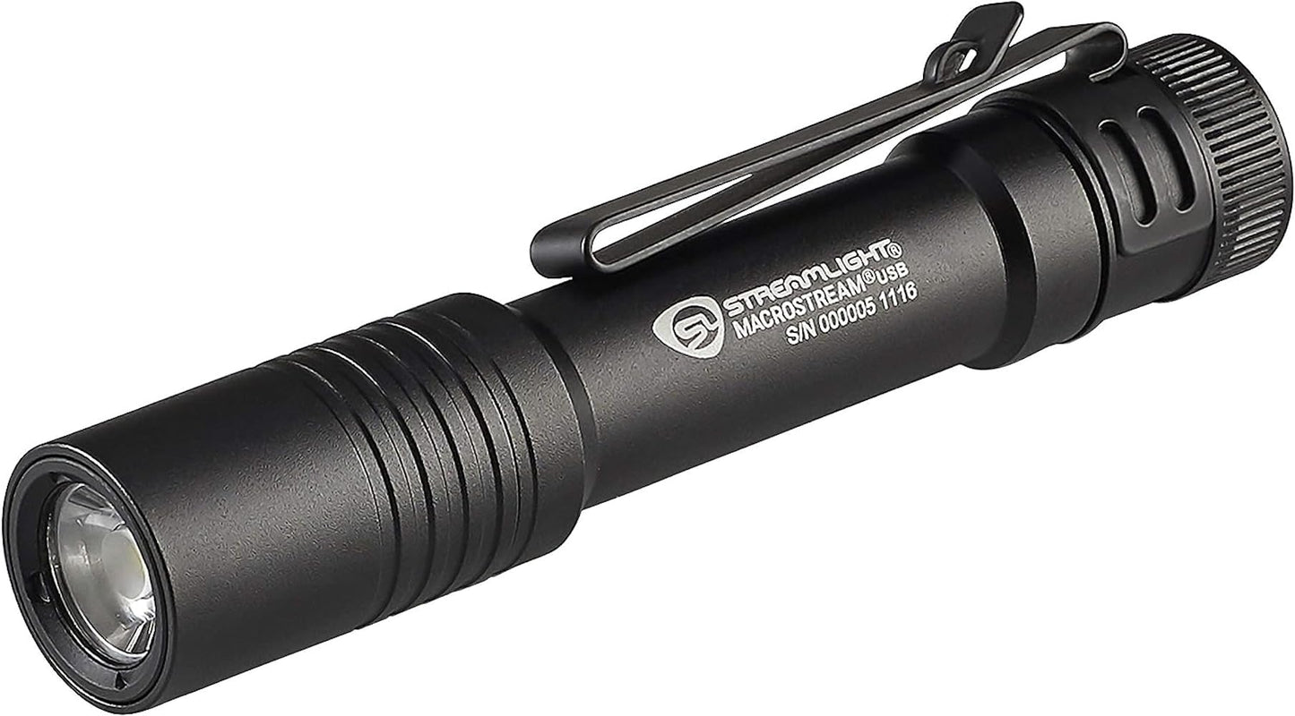 Streamlight 66320 MacroStream 500-Lumen 2,000-Candela Flashlight, Black