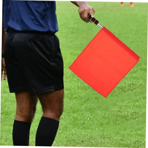 BESPORTBLE 4pcs Signal Flags with Handle Referee Traffic Fan Cheering Flags for Competitions and Events Durable and Comfortable Hand Waving Design