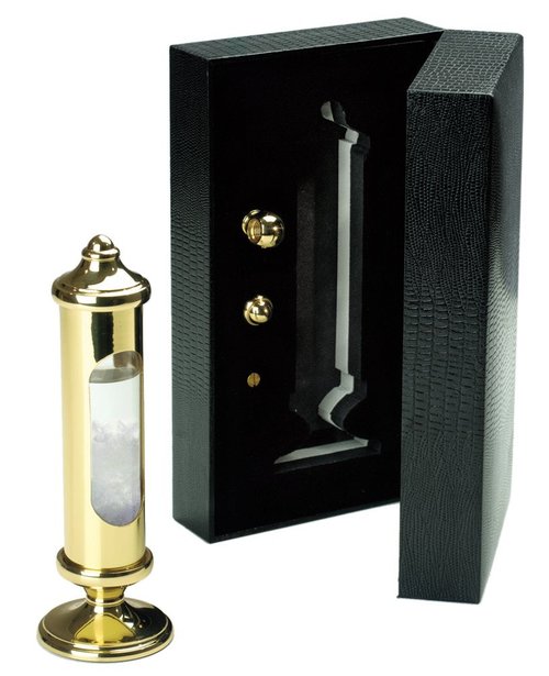Weems Stormglass (Brass) in Black Gift Box