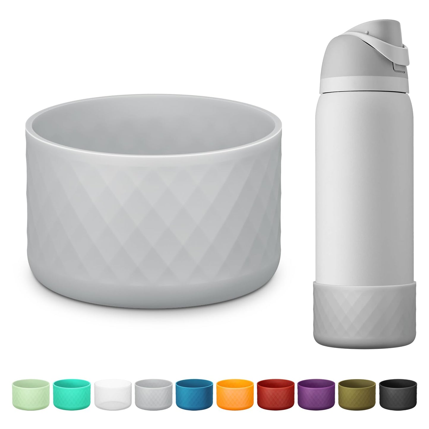 Beonsky Silicone Boot for Owala Water Bottle 40 oz, Anti-Slip Protective Sleeve for FreeSip/Twist/Flip Stainless Steel Water Bottles Accessories