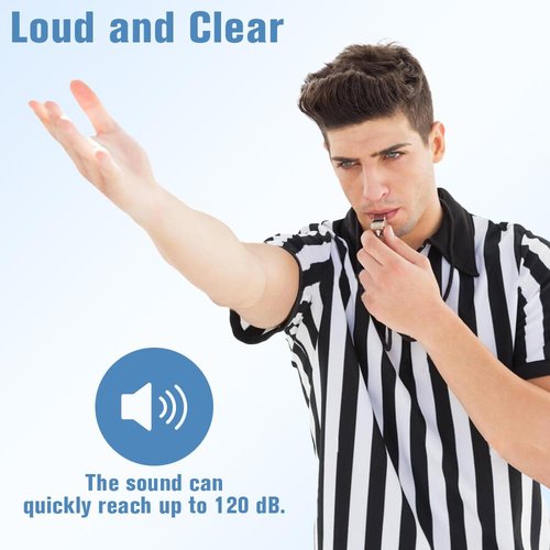 Whistle, Whistle for Coaches Stainless Steel Whistles with Lanyard Referee Whistle Emergency Coach Whistles Teacher Whistle Loud Crisp Sound Whistle for Adults Teachers Pet Training Outdoor Sports