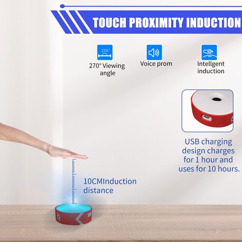 VLBPCR 4Pcs/Pk Agile Reaction Training Lamp Set, Reaction Training Light Speed Agile Reaction Light Sports Equipment Quick Reaction Lights Enhancing Speed and Agility Tools