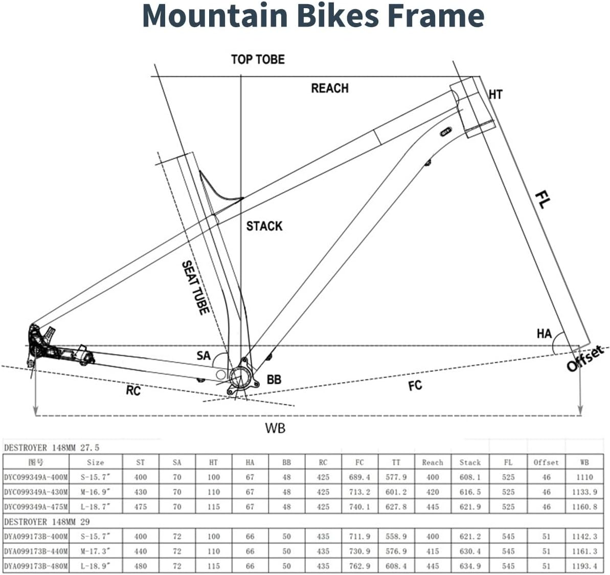 29ER Aluminum Alloy Mountain Bike Frame M/L Thru Axle 12x148mm Boost Frame Disc Brake XC Hardtail Frame,Max 2.35" Tire(Gray,29" L)