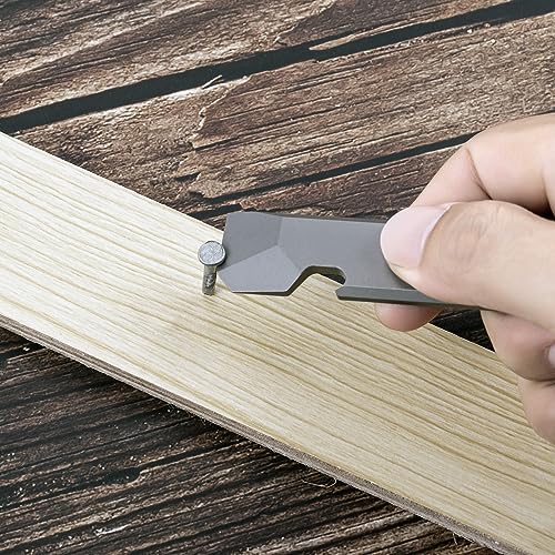 Titanium EDC Pry Bar with Bottle Opener - Portable Multi Tool
